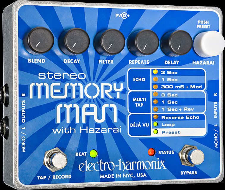 Electro-Harmonix Stereo Memory Man w/ Hazrai
