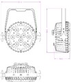 Involight LEDPAR95W - Поставка звукового, светового, видео и сценического оборудования. Аудиовизуальные решения.