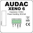 Audac XENO6/B - Поставка звукового, светового, видео и сценического оборудования. Аудиовизуальные решения.