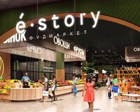 Фуд-маркет E-story, ТЦ "Гринвич"  - Поставка звукового, светового, видео и сценического оборудования. Аудиовизуальные решения.