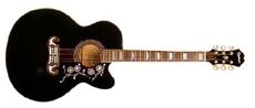 Epiphone EJ-200SCE Black (w/ Fishman PreSys) - Поставка звукового, светового, видео и сценического оборудования. Аудиовизуальные решения.