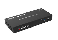 Удлинитель сигнала Infobit [E150SK] HDBaseT (Tx и Rx), HDMI 18,0 Гбит/с, 150 м для 1080p, 120 м для - Ekb-musicmag.ru - аудиовизуальное и сценическое оборудование, акустические материалы