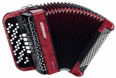 HOHNER Nova III 96 red (C-stepped) - Ekb-musicmag.ru - аудиовизуальное и сценическое оборудование, акустические материалы