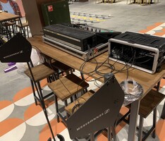 Фуд-маркет E-story, ТЦ "Гринвич"  - Поставка звукового, светового, видео и сценического оборудования. Аудиовизуальные решения.