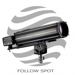 SHADOW FOLLOW SPOT 350 - Поставка звукового, светового, видео и сценического оборудования. Аудиовизуальные решения.