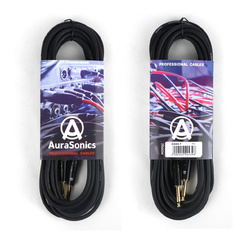 AuraSonics J63J63-7 гитарный кабель Jack TS 6.3мм -  Jack TS 6.3мм, 7м, 24AWG, 0.22мм?,черный - Проектирование и поставка звукового, светового, видео и сценического оборудования. Центр аудиовизуальных решений.