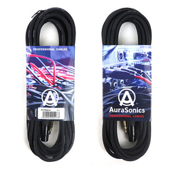 AuraSonics XFJTRSM-6 кабель микрофонный XLR3(f) - 1/4" Jack TRS, 6м, черный - Проектирование и поставка звукового, светового, видео и сценического оборудования. Центр аудиовизуальных решений.