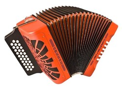 HOHNER El Rey del Vallenato BbEbAb orange - Ekb-musicmag.ru - аудиовизуальное и сценическое оборудование, акустические материалы