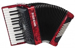 HOHNER The New Bravo II 48 red - Ekb-musicmag.ru - аудиовизуальное и сценическое оборудование, акустические материалы