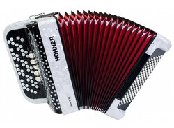 HOHNER Nova III 96 white (C-stepped) - Ekb-musicmag.ru - аудиовизуальное и сценическое оборудование, акустические материалы