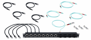 MA Lighting MA Network Switch 19" rack mounting kit, 1HU, incl. fibre optic set - Ekb-musicmag.ru - аудиовизуальное и сценическое оборудования, акустические материалы