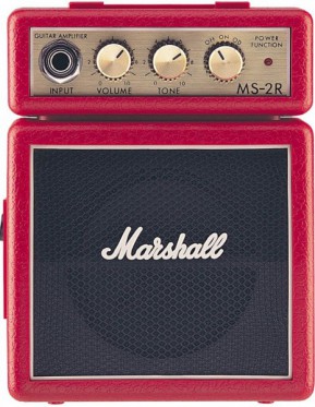 Marshall MS-2R MICRO AMP (RED) - Ekb-musicmag.ru - аудиовизуальное и сценическое оборудования, акустические материалы