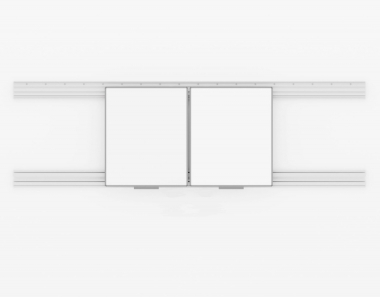 Рельсовая система PolyGlide Boards Slide Lite для дисплеев 65", 75" (4м, доски рельсовые маркерные 1 - Поставка звукового, светового, видео и сценического оборудования. Аудиовизуальные решения.