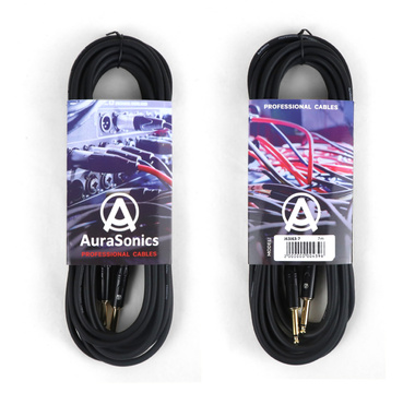 AuraSonics J63J63R-7 гитарный кабель Jack TS 6.3мм - угловой Jack TS 6.3мм 7м,24AWG, 0.22мм?, черный - Проектирование и поставка звукового, светового, видео и сценического оборудования. Центр аудиовизуальных решений.