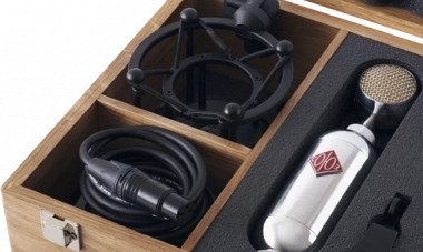 Союз 023 Bomblet Deluxe  конденсаторный микрофон, паук, деревянный кейс - Поставка звукового, светового, видео и сценического оборудования. Аудиовизуальные решения.