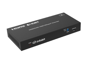 Удлинитель сигнала Infobit [E150SK] HDBaseT (Tx и Rx), HDMI 18,0 Гбит/с, 150 м для 1080p, 120 м для - Ekb-musicmag.ru - аудиовизуальное и сценическое оборудование, акустические материалы