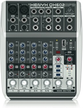 Behringer QX602MP3 - Поставка звукового, светового, видео и сценического оборудования. Аудиовизуальные решения.