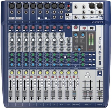 Soundcraft Signature 12 - Поставка звукового, светового, видео и сценического оборудования. Аудиовизуальные решения.