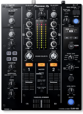 Pioneer DJM-450 - Поставка звукового, светового, видео и сценического оборудования. Аудиовизуальные решения.