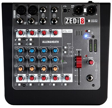 Allen&Heath ZED i 8 - Поставка звукового, светового, видео и сценического оборудования. Аудиовизуальные решения.