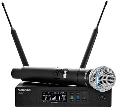 Shure QLXD24E/B58 G51 - Поставка звукового, светового, видео и сценического оборудования. Аудиовизуальные решения.