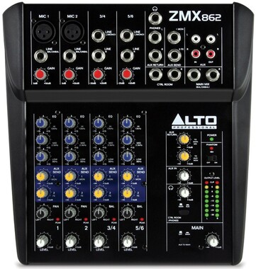 Alto ZMX862 - Поставка звукового, светового, видео и сценического оборудования. Аудиовизуальные решения.