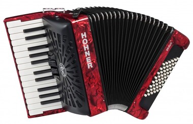 HOHNER Bravo II 48 red - Поставка звукового, светового, видео и сценического оборудования. Аудиовизуальные решения.