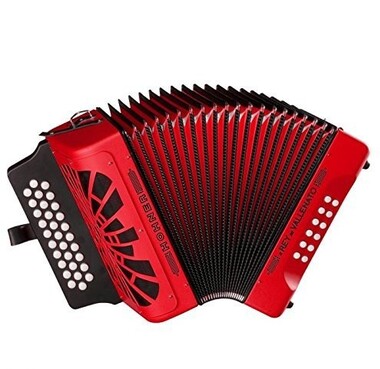 HOHNER El Rey del Vallenato ADG red - Поставка звукового, светового, видео и сценического оборудования. Аудиовизуальные решения.