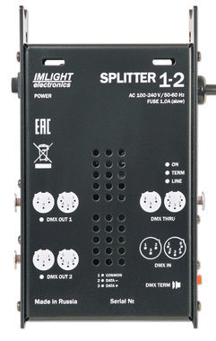 Имлайт SPLITTER 1-2-5pin - Поставка звукового, светового, видео и сценического оборудования. Аудиовизуальные решения.