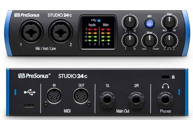 PreSonus Studio 24C - Поставка звукового, светового, видео и сценического оборудования. Аудиовизуальные решения.